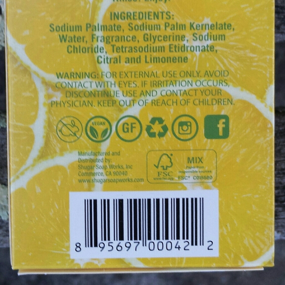 Sugar Soap Works Lemon & Oatmeal Coconut Soap Set - Picture 4 of 9